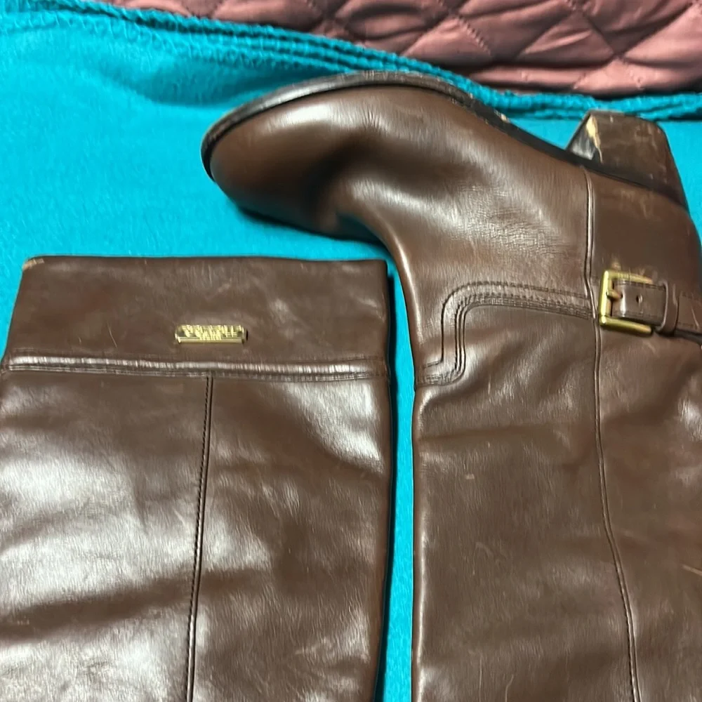 Coach Riding Boots Chocolate Brown Size 6